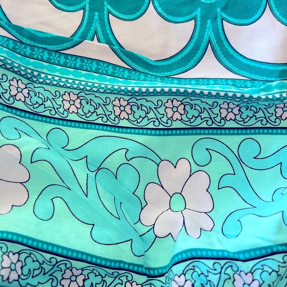 Beautiful Boho teal cotton kimono - Picture 5 of 6